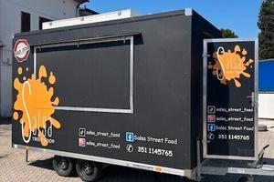 Rimorchio street food pronto all'uso come nuovo