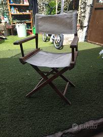 sedia regista pieghevole
