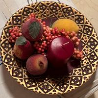 Piatto centrotavola con  frutta