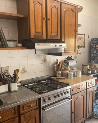 Cucina completa legno massello + elettrodomestici