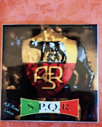 Mattonella piastrella asr Spqr Roma Calcio