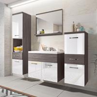 Mobile bagno sospeso 60cm con lavabo, specchio e c