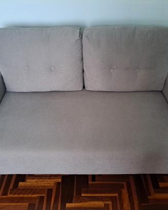Divano 2 posti Moderno Grigio chiaro