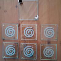 Sottobicchieri in vetro 