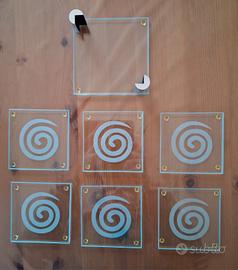 Sottobicchieri in vetro 