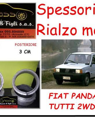 Kit spessori rialzo molle Fiat Panda 2wd