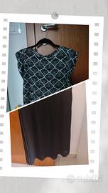 Completo elegante chic Calliope + gonna plissettat