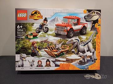 Lego 76946 Cattura Velociraptor Blue e Beta, nuovo
