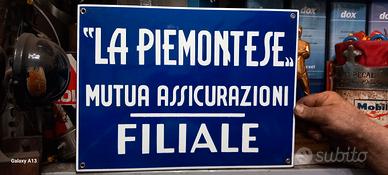 insegna smaltata assicurazioni 