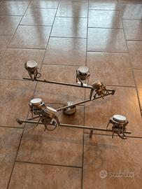 Lampada 6 faretti – struttura estensibile