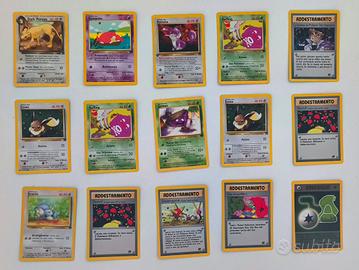 Lotto 15 carte Pokemon set Team Rocket