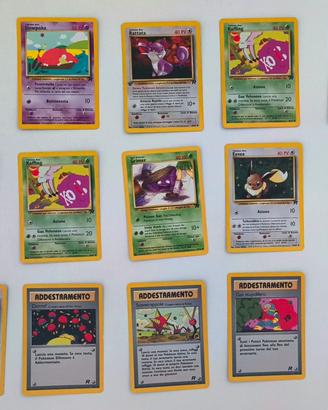 Lotto 15 carte Pokemon set Team Rocket