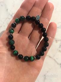 Bracciale unisex pietre vere naturali
