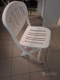 Sedie in plastica pieghevoli