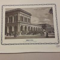 Stampa su cartoncino della stazione di Palermo del