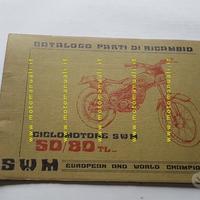 SWM 50 - 80 TL TRIAL 1981 catalogo ricambi TELAIO