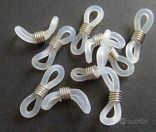 50 pezzi Gommino per occhiali trasparenti con moll