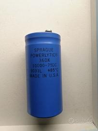 10000uF/75V - Sprague Capacitor Made in Usa