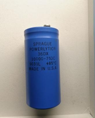 10000uF/75V - Sprague Capacitor Made in Usa