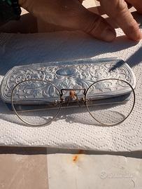 Occhial vintage antico pince Nez
