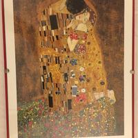 Stampa di Gustav Klimt, il Bacio, con cornice