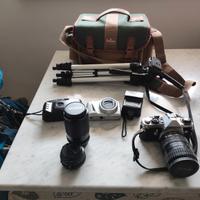 macchina fotografica Pentax me super con obiettivi