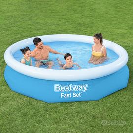 Bestway 57458 Piscina Gonfiabile Rotonda 305x66cm