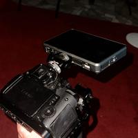 PANASONIC GH5S CON MONITOR VILTROX ED ADATTATORE