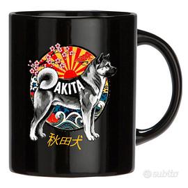 Tazza nera Akita Inu