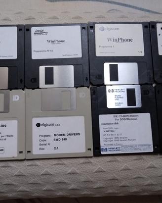 8 Floppy disk, anni '90