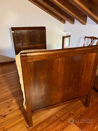 Letto singolo in legno primi '900