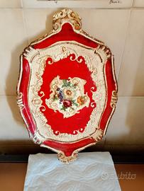 vassoio in legno vintage 