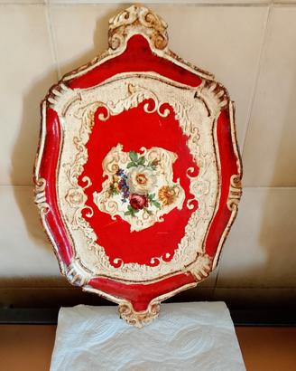 vassoio in legno vintage 
