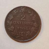 2 centesimi 1906 -  Regno d'Italia