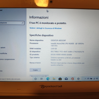 Netbook Packard Bell SSD 10 pollici