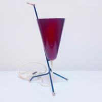 Lampada tripode a cono Stilnovo anni 50 