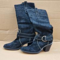 Stivali camoscio colore nero, Geox, N.36.