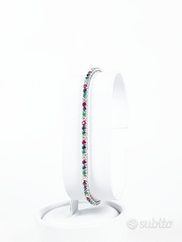 Tennis in oro con diamanti e pietre preziose