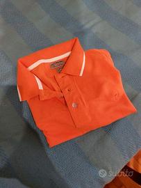 Polo arancione Cotton & Silk