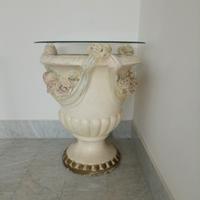 vaso cemento decorato