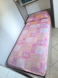 letto singolo a cassone.