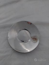 4 tazzine home coveri argento specchiato