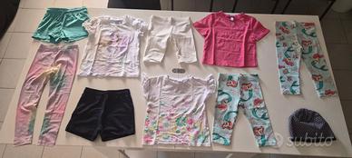 10 VESTITI BAMBINA DA 5 A 6 ANNI