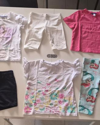 10 VESTITI BAMBINA DA 5 A 6 ANNI