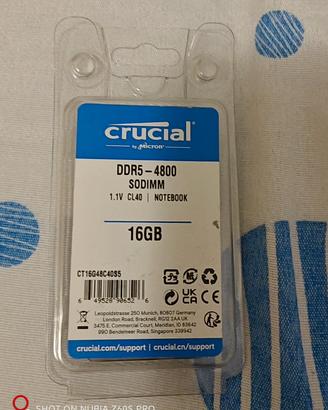 Ram Crucial DDR5 16GB 