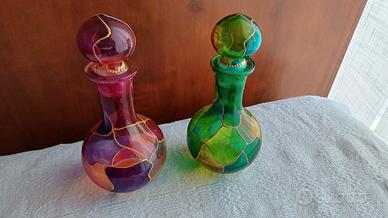 Bottiglie in vetro colorato