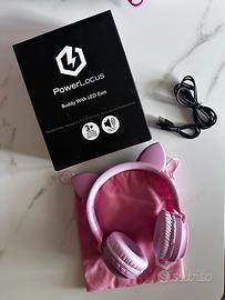 Cuffie bluetooth rosa da bambina pari a nuovo