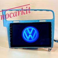 Stereo car tablet android 12 carplay per golf 7