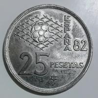 moneta 25 centesimi Espana 1982