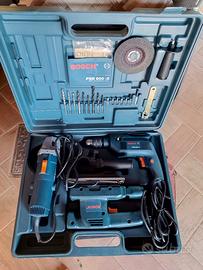 Trapan Bosch con smerigliatrice e levigatrice